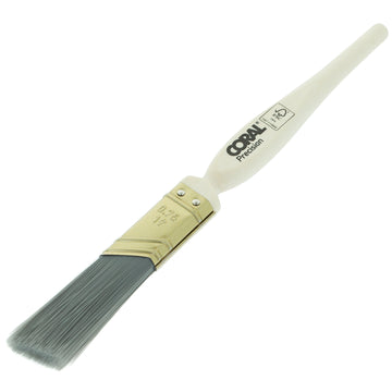 Coral Precision Angled Window Paint Brush with Platinum Easy Clean Filaments 0.75 inch